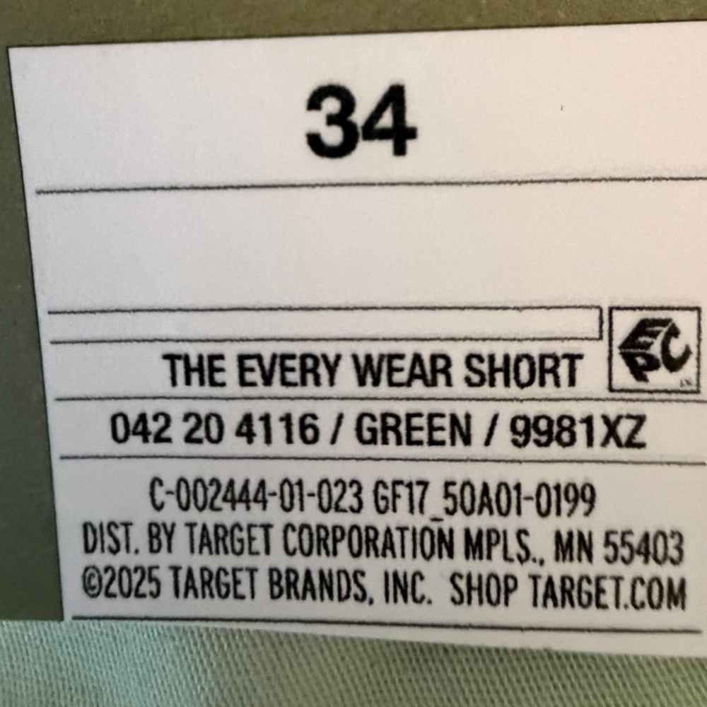 Goodfellow & Co Mint Green Men's Flat Front Shorts - Picture 6 of 8